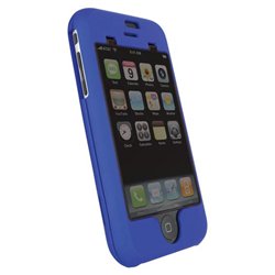 Tekkeon PT1503 Hard Case with Soft Touch for 1st Generation iPhone (Metallic Azure)