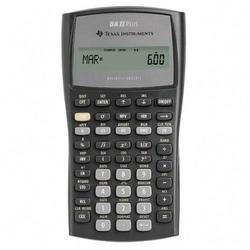 Texas Instrument Texas Instruments BAIIPLUS Calculator - 1 Line(s) - 10 Character(s) - LCD - Battery Powered - 6 x 3 x 0.5 (BAIIPLUS)