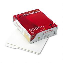 Smead Manufacturing Co. Top Tab File Folders, Double Ply Top, 1/3 Cut, Letter, White, 100/Box (SMD12834)