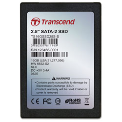 TRANSCEND INFORMATION Transcend 2.5 Solid State Disk (SSD) 16GB SATA SLC with Build-In ECC