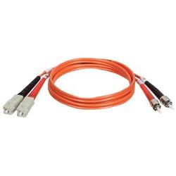 Tripp Lite Fiber Optic Duplex Patch Cable - 2 x SC - 2 x ST - 16.4ft - Orange