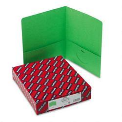 Smead Manufacturing Co. Two Pocket Portfolios, Green, 25 per Box (SMD87855)