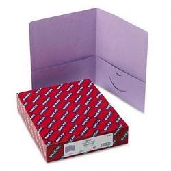 Smead Manufacturing Co. Two Pocket Portfolios, Lavender, 25 per Box (SMD87865)