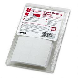 Universal Office Products Universal Office Permanent Self Adhesive Label - 0.75 Diameter - Permanent - 1000 / Pack - White