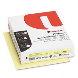 Universal Office Products Universal Office Premium Colored Paper - 20lb - 500 x Sheet - Canary (11201)