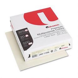 Universal Office Products Universal Office Premium Colored Paper - Letter - 8.5 x 11 - 20lb - 500 x Sheet - Ivory