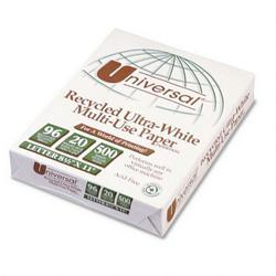 Universal Office Products Universal Office Recycled Multi Use Paper - Letter - 8.5 x 11 - 20lb - 96% Brightness - 500 x Sheet - Ultra White