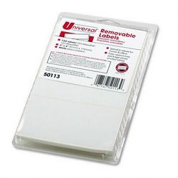 Universal Office Products Universal Office Self Adhesive Removable Label - 4 Width x 2 Length - Removable - 120 / Pack - White