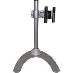V7 MOUNTS AND STANDS V7 Adjustable LCD Stand - Up to 25lb - Up to 23 LCD Monitor - Silver - Floor-mountable