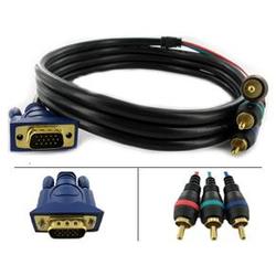 Abacus24-7 VGA to 3RCA Component Video Cable 6 ft