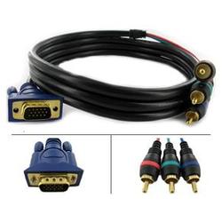 Abacus24-7 VGA to 3RCA M/M Component Video Cable 3 ft