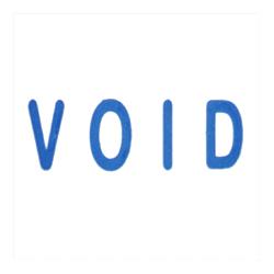 Sparco Products VOID Title Stamp, 1-3/4 x5/8 , Blue Ink (SPR60020)
