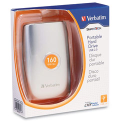 VERBATIM - SMARTDISK Verbatim 160GB USB 2.0 Portable Hard Drive