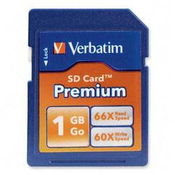 VERBATIM CORPORATION Verbatim 1GB Premium Secure Digital Card - 66x - 1 GB