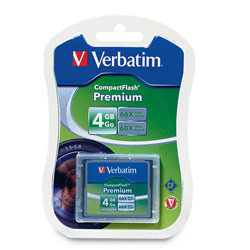 VERBATIM CORPORATION Verbatim 4GB Premium CompactFlash Card - 4 GB