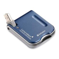 Verbatim/Smartdisk Verbatim CameraMate High Speed SD/MMC USB Card Reader - MMCplus, RS-MMC, MultiMediaCard (MMC), Secure Digital (SD) Card, Secure Digital High Capacity (SDHC) -