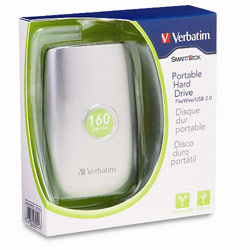 VERBATIM - SMARTDISK Verbatim SmartDisk 160GB Firewire/USB 2.0 5400RPM Portable Hard Drive