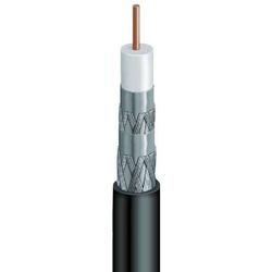 Vextra Single RG-6 Coaxial Cable - 1000ft - Black