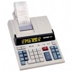 Victor Technologies Victor 1297 Printing Calculator - 12 Character(s) - LCD - AC Supply Powered - 8 x 11 x 3
