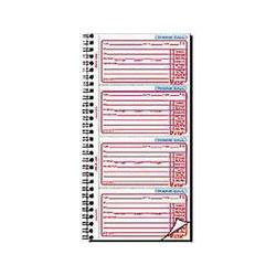 Universal Office Products Wirebound Phone Call Message Book, 4 Forms/Pg, 400 Sets/Book (UNV48003)