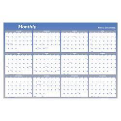 At-A-Glance Write On/Wipe Off Reversible Yearly Dated Wall Organizer, Month/Quarter, 48 x 32 (AAGA1152)
