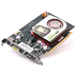 XFX GeForce 8600GT 1.0GB 128-bit DDR2 540MHz PCI-E DVI/VGA/TV-Out SLI Ready Video Card