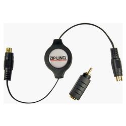 Zip-Linq ZIP-AUDIO-SVK Retractable S-Video Cable with RCA Adapter Kit