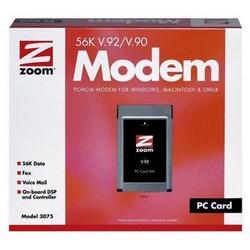 ZOOM TELEPHONICS Zoom Accura 56k V.92 PC Card Modem - PC Card - 1 x RJ-11 Phoneline - 56 Kbps