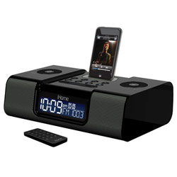 iHome iH9 Black Alarm Clock for iPod