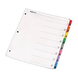 Sparco Products index dividers with table of contents page, punched, 10 tab (SPR21902)
