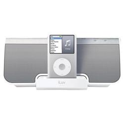Iluv jWIN i-Luv i819WHT Stereo Speaker with iPod Dock - 2.0-channel - 5W (RMS) - White