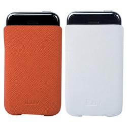 Iluv jWIN iLuv I70WOR iPhone Case - 1.5 x 6.5 x 9.5 - Leather - White, Orange