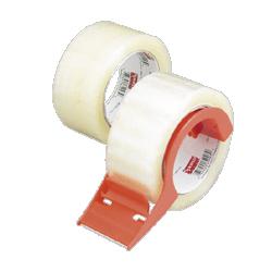 Sparco Products tape, with pistol grip dispenser, 3 core, 2 x55 yds,2/pack,clear (SPR64012)