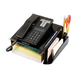 OFFICEMATE INTERNATIONAL CORP telephone stand with storage area, 12-1/2 x10-1/2 x5-1/8 ,bk (OIC22802)