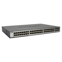 D-LINK SYSTEMS D-Link DES-3052 Managed Ethernet Switch - 48 x 10/100Base-TX LAN, 2 x 10/100/1000Base-T LAN, 2 x 10/100/1000Base-T LAN
