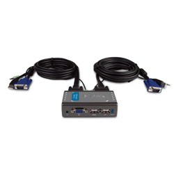 D-LINK SYSTEMS INC D-Link KVM-221 2-Port USB KVM Switch with Audio Support