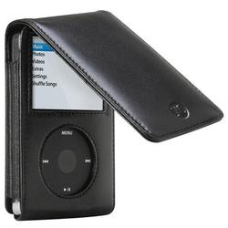 Dlo DLO PodFolio Case For 5G Video iPod - Clam Shell - Belt Clip - Leather - Black