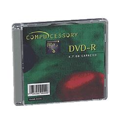 Compucessory DVD-R, 4.7GB Capacity, 8X Recording Speed, 25/Pack (CCS35556)
