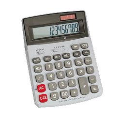 Compucessory Desktop Calculator, Dual Power, 12-Digit, 5-4/5 x7-3/5 x2 (CCS02199)