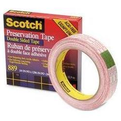 3M Double Coated Preservation Tape, 1 Core, 1/4 x 36 Yard Roll (MMM889)