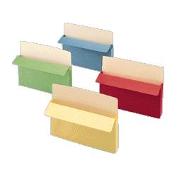 Smead Manufacturing Co. Drop Front File Pockets, Colored and Manila, Colored File Pockets, Assorted Colo (SMD74892)