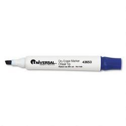Universal Office Products Dry Erase Marker, Chisel Tip, Blue Ink (UNV43653)