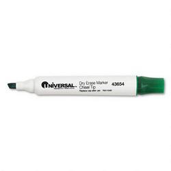 Universal Office Products Dry Erase Marker, Chisel Tip, Green Ink (UNV43654)