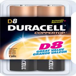 Duracell D-Size Alkaline Battery Pack - Alkaline - 1.5V DC - General Purpose Battery