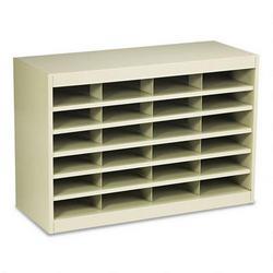Safco Products E-Z Stor® Steel Literature Center, Legal, 24 Compartments, 25-3/4h, Tropic Sand (SAF9251TSR)