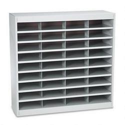 Safco Products E-Z Stor® Steel Literature Center, Letter, 36 Compartments, 36-1/2 h, Gray (SAF9221GRR)