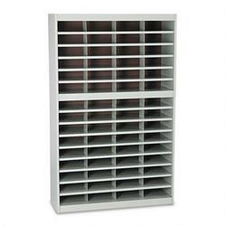 Safco Products E-Z Stor® Steel Literature Center, Letter, 60 Compartments, 60 h, Gray (SAF9231GRR)