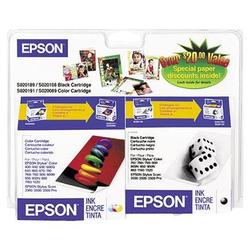 EPSON S189108-BCD Consolidated Ink Cartridge -- Black / Color Combo Pack