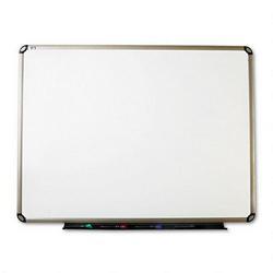 Quartet Manufacturing. Co. EURO™ Frame Total Erase® Magnetic Marker Board, Titanium Finish Frame, 48 x 36 (QRTP564T)