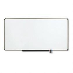 Quartet Manufacturing. Co. EURO™ Frame Total Erase® Magnetic Marker Board, Titanium Finish Frame, 96 x 48 (QRTP568T)